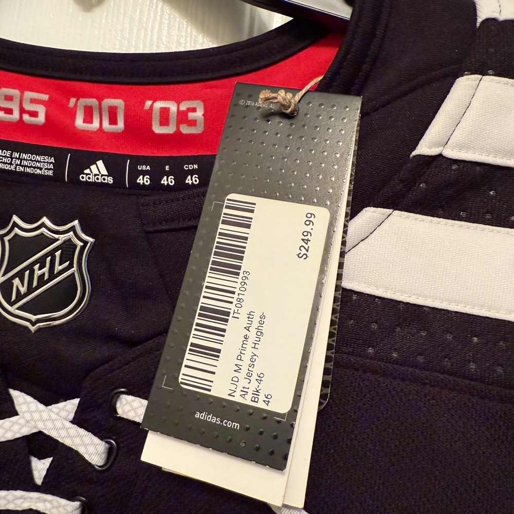 Adidas Hughes NJ Devils Jersey - Picture 9 of 12